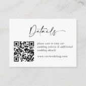 単にミニマエレガントリスト詳細QRコード写真 エンクロージャーカード (正面)
