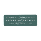 単にメリートウヒ |休日の差出人住所ラベル ラベル (正面)