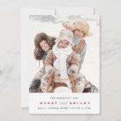 単にメリー休日の写真カード | Cranberry シーズンカード (正面)