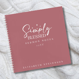 単にモダンほこのピンクの説教ノート ノートブック