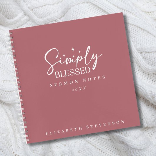 単にモダンほこのピンクの説教ノート ノートブック