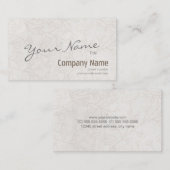 単にモダンヴィンテージエレガントフローラの背景 名刺 (正面/裏面)