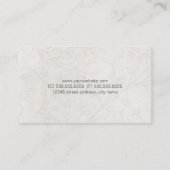 単にモダンヴィンテージエレガントフローラの背景 名刺 (裏面)