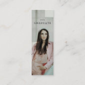 単にモダン卒業写真の名刺 スキニー名刺 (裏面)
