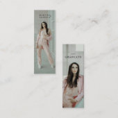 単にモダン卒業写真の名刺 スキニー名刺 (正面/裏面)