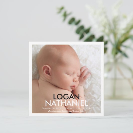 単にモダン発表 – 黒 案内状 (スタンド正面)