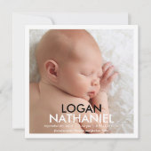 単にモダン発表 – 黒 案内状 (正面)