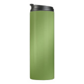 単にモダン緑無地ののグラデーション波形パターン タンブラー (回転右)