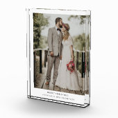 単にモダン聖降誕祭 |の結婚写真カード フォトブロック (右)