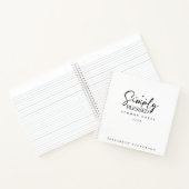 単にモダン黒賛美と白の説教ノート ノートブック (内部)