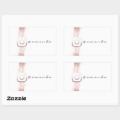 単にモダンSocial Instagraのロゴを作成 長方形シール (シート)