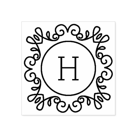 単にモノグ華美ラム ラバースタンプ (インプリント)