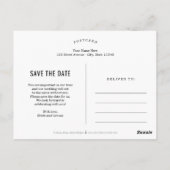 単にロマンチックに待つ価値がある日付を保存 ポストカード (裏面)