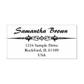 単にヴィンテージと縁どのデザイン+アイディア ラバースタンプ (インプリント)