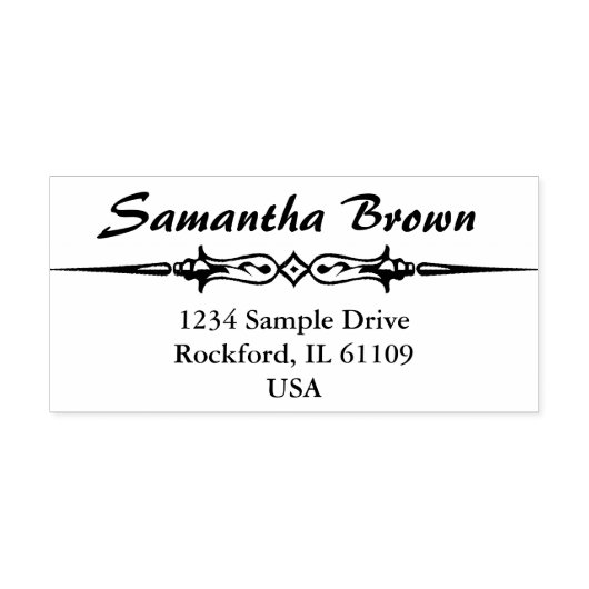 単にヴィンテージと縁どのデザイン+アイディア ラバースタンプ (インプリント)