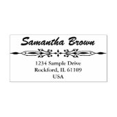 単にヴィンテージと縁どのデザイン+アイディア ラバースタンプ (インプリント)