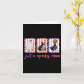 単に不気味バイブ間抜けハロウィーンの治療か カード (黄色い花)