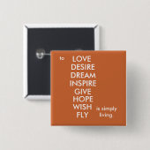 単に住んでいます 缶バッジ (正面&裏面)