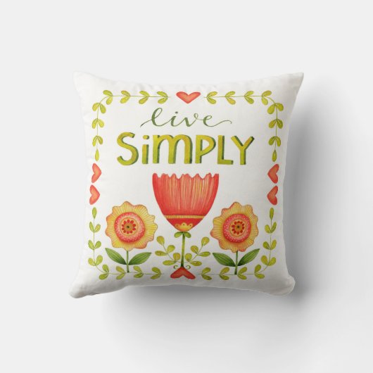 単に住んで下さい • 枕 • 単語シリーズ (裏面)