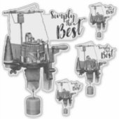 単に円形最高の靴下編み物機 シール (正面)