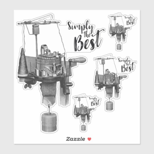 単に円形最高の靴下編み物機 シール (シート)