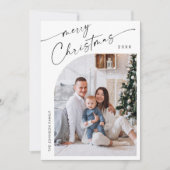 単に写真エレガントのスタイリッシュクリスマス挨拶 シーズンカード (正面)