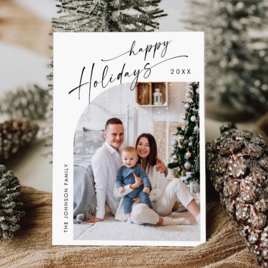 単に写真エレガントのスタイリッシュクリスマス挨拶 シーズンカード
