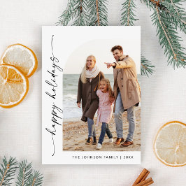 単に写真エレガントのスタイリッシュクリスマス挨拶 シーズンカード