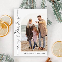 単に写真エレガントのスタイリッシュクリスマス挨拶 シーズンカード