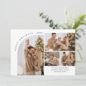 単に写真エレガントのスタイリッシュクリスマス挨拶 シーズンカード (スタンド正面)