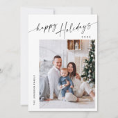単に写真エレガントのスタイリッシュクリスマス挨拶 シーズンカード (正面)