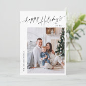 単に写真エレガントのスタイリッシュクリスマス挨拶 シーズンカード (スタンド正面)