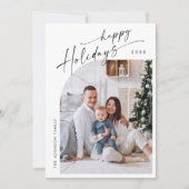 単に写真エレガントのスタイリッシュクリスマス挨拶 シーズンカード (正面)