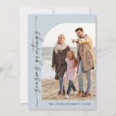 単に写真エレガントのスタイリッシュクリスマス挨拶 シーズンカード (正面)