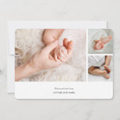 単に写真エレガントコラージュ誕生のお知らせ (裏面)