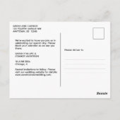 単に写真エレガント日付はがきを保存 ポストカード (裏面)