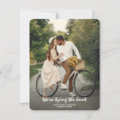 単に写真エレガント日付カードを保存 セーブザデート (正面)