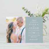 単に写真統一された結婚式招待状SUN 招待状 (スタンド正面)