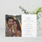 単に写真統一された結婚式招待状SUN 招待状 (スタンド正面)