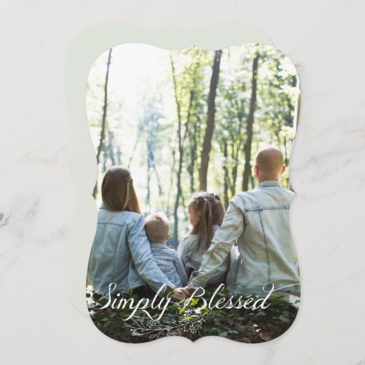 単に写真賛美メリークリスマスカード シーズンカード (正面/裏面)