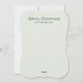 単に写真賛美メリークリスマスカード シーズンカード (裏面)