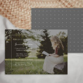 単に卒業エレガントパーティーの写真 招待状