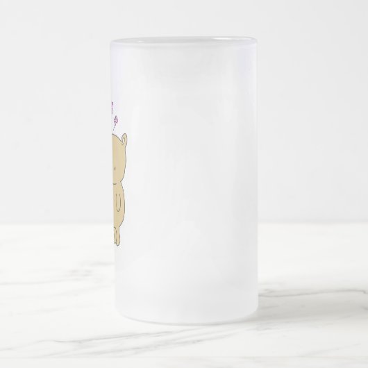 単に喜ぶと決めたのはガラス製のマグカップ フロストグラスビールジョッキ (中央)