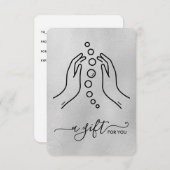 単に小エレガントカイロプラクティックギフト証明書 (正面/裏面)