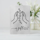 単に小エレガントカイロプラクティックギフト証明書 (スタンド正面)