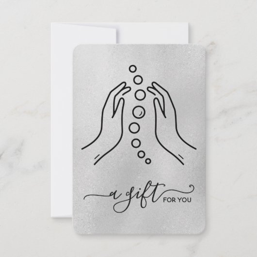 単に小エレガントカイロプラクティックギフト証明書 (正面)