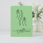 単に小エレガントカイロプラクティックギフト証明書 (スタンド正面)