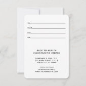 単に小エレガントカイロプラクティックギフト証明書 (裏面)