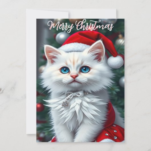 単に必要なキャットラフーズのクリスマス シーズンカード (正面)