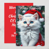 単に必要なキャットラフーズのクリスマス シーズンカード (正面/裏面)